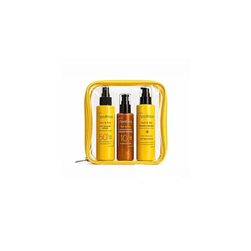 APOTHICA Sun & Tan Pack Trousse Jaune Offert