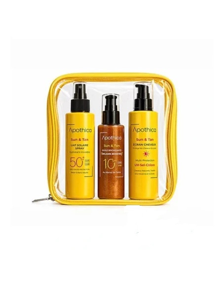 APOTHICA Sun & Tan Pack Trousse Jaune Offert