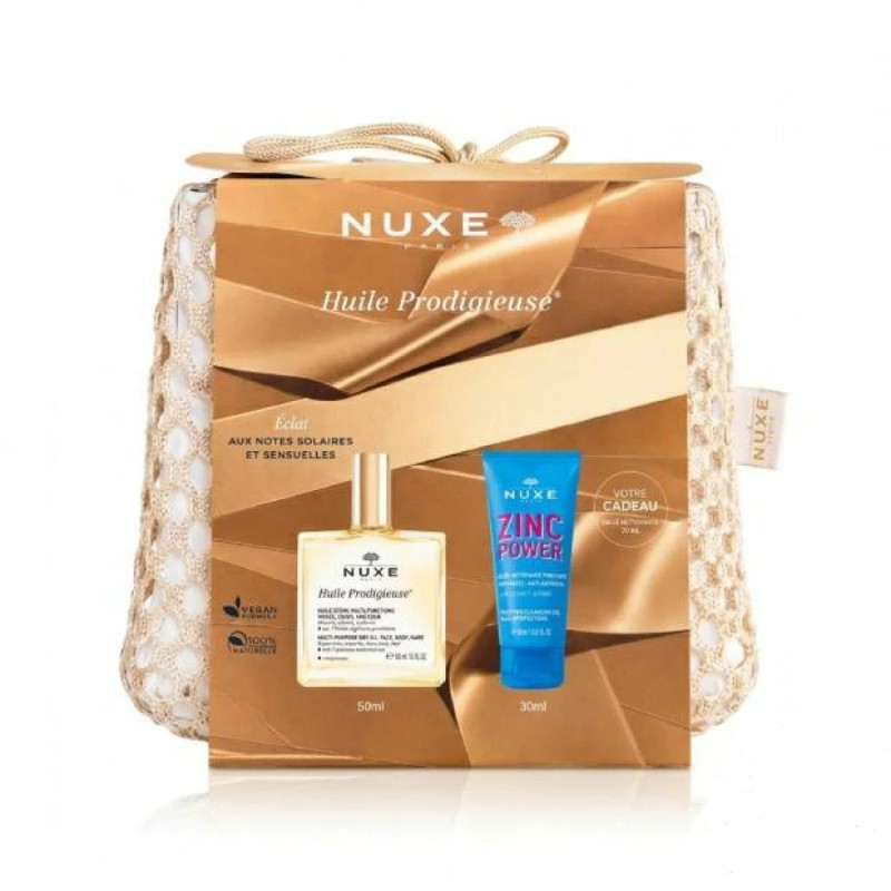 NUXE TROUSSE HUILE PRODIGIEUSE 50ML + ZINC...