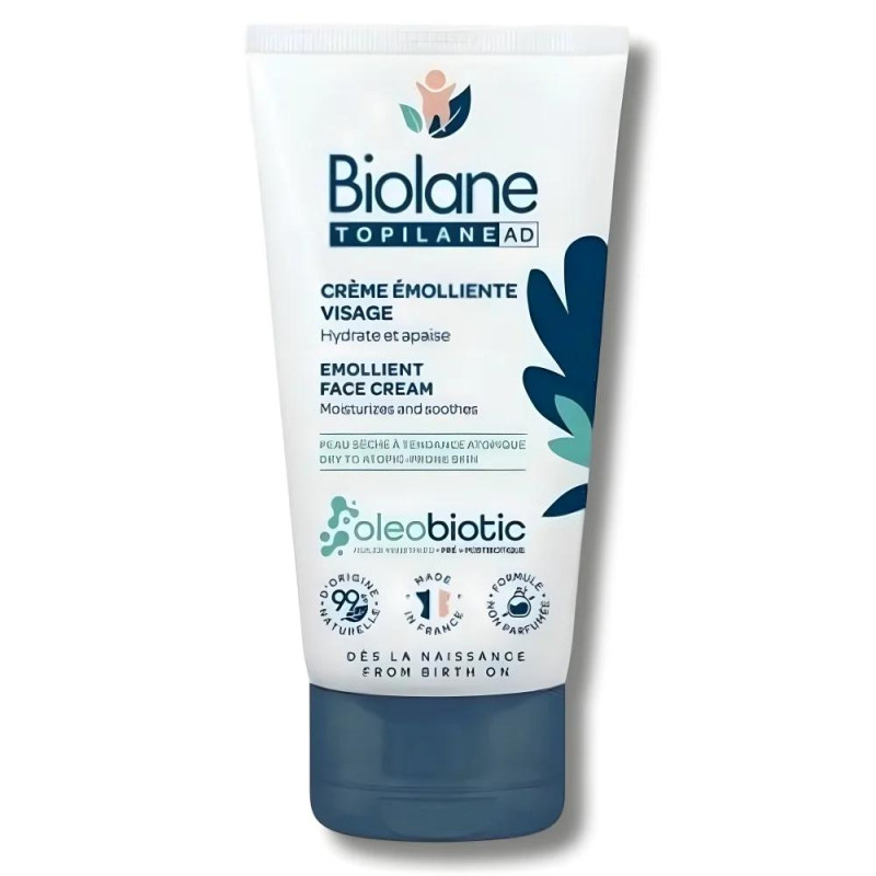 BIOLANE TOPILANE CREME EMOLLIENTE VISAGE 50ML