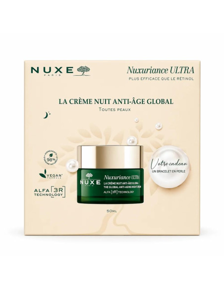 NUXE Nuxuriance - COFFRET CREME DE NUIT ANTI AGE GLOBAL 50ML + BRACELET EN PERLE OFFERT
