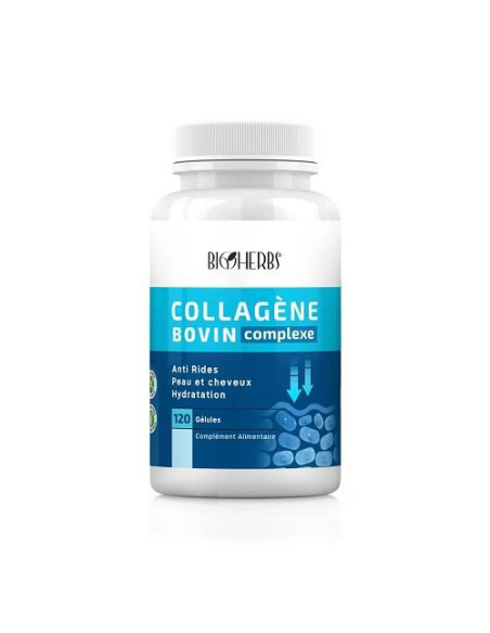 BIOHERBS COLLAGENE BOVIN COMPLEXE 120 GELULES