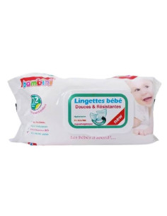 BAMBINI LINGETTES BEBE DOUCES ET RESISTANTES 72PIECES