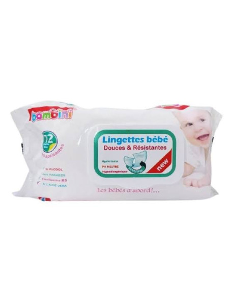 BAMBINI LINGETTES BEBE DOUCES ET RESISTANTES 72PIECES