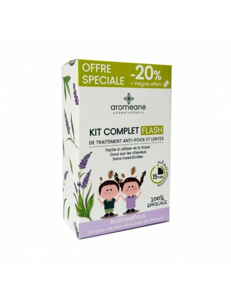AROMEANE KIT COMPLET FLASH ANTI POUX