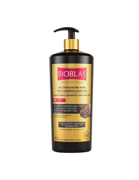 BIOBLAS SHAMPOOING A L'AIL NOIR 1 LITRE