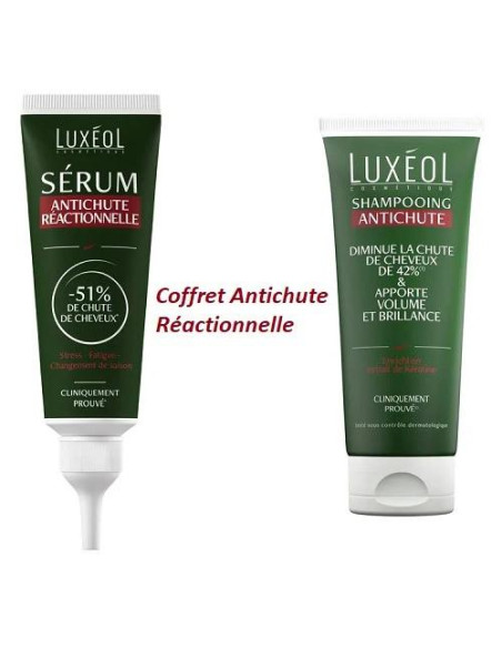 Luxeol Coffret Anti-Chute Réactionnelle : Sérum 50ml + Shampoing 200ml