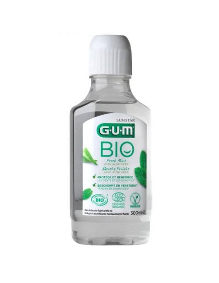 GUM BIO BAIN DE BOUCHE MENTHE FRAICHE AVEC ALOE VERA 300ML