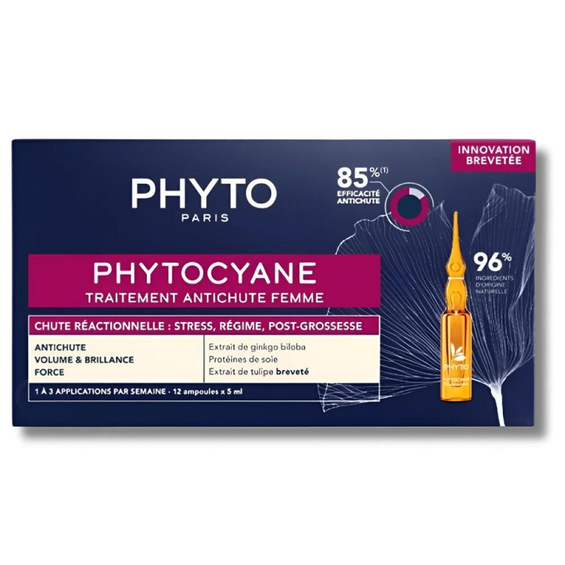 PHYTOCYANE ANTI-CHUTE FEMME  REACTIONNELLE 12/AMP