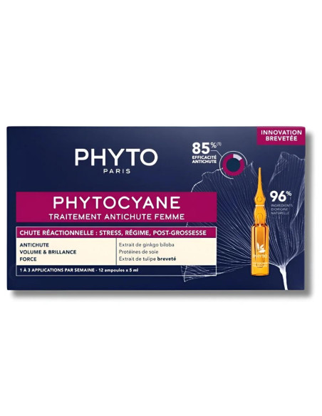 PHYTOCYANE ANTI-CHUTE FEMME  REACTIONNELLE 12/AMP