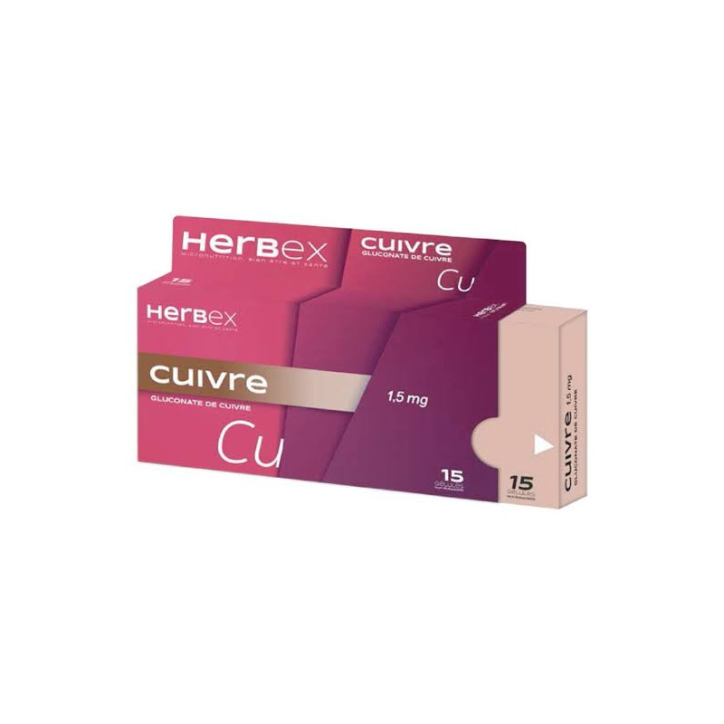 HERBEX CUIVRE 1.5mg BT/30