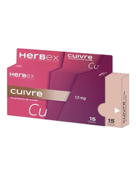 HERBEX CUIVRE 1.5mg BT/30