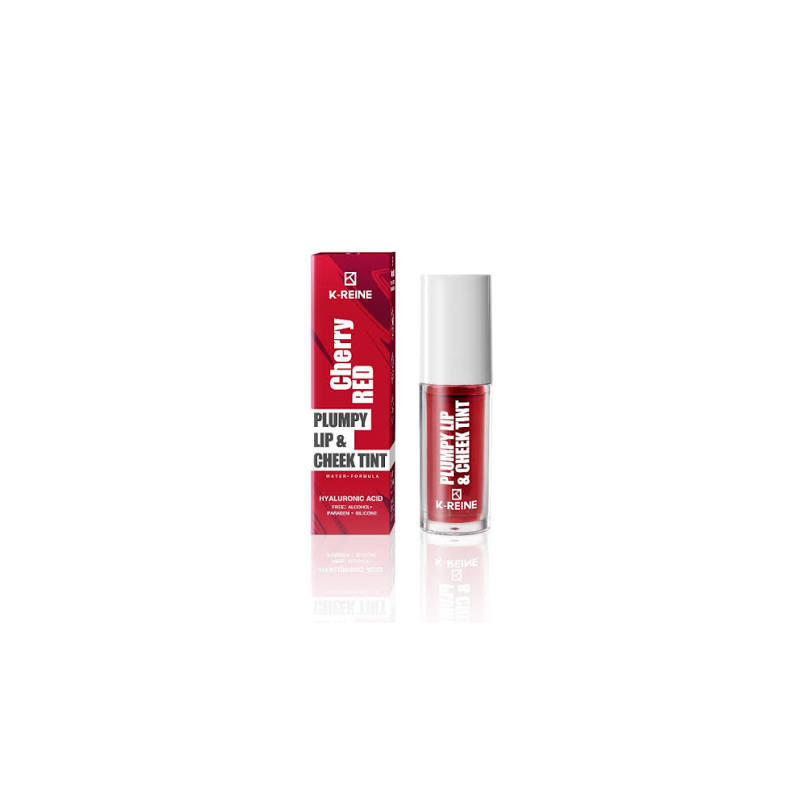 K-REINE PLUMPY LIP CHEEK TINT CHERRY RED 6ML
