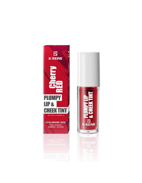 K-REINE PLUMPY LIP CHEEK TINT CHERRY RED 6ML