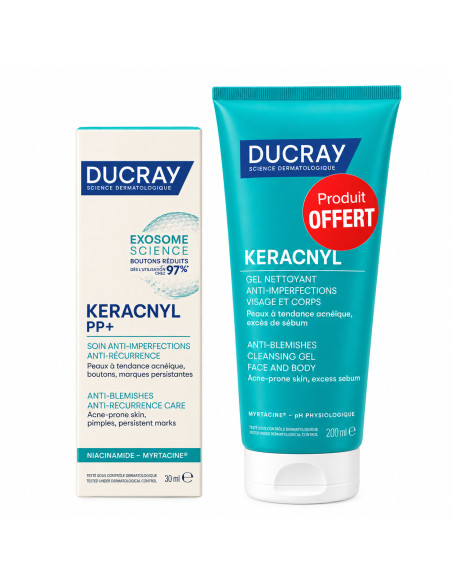 DUCRAY KERACNYL PP + + KERACNYL GEL MOUSSANT 200ML GRATUIT