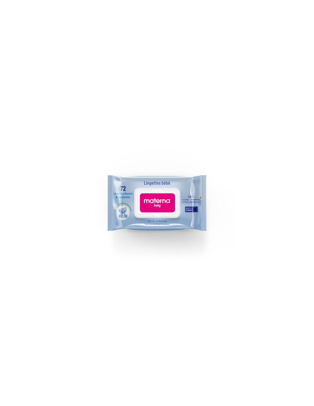 MATERNA BABY - LINGETTES DOUCES ET RESISTANTES 72PIECES
