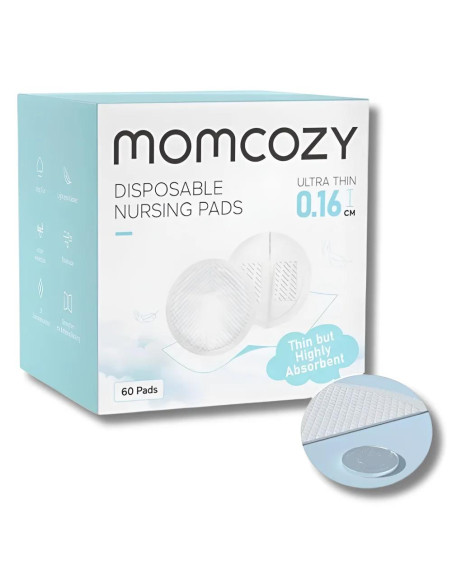 Momcozy 60 Coussinets d'Allaitement Jetables Ultra-fins