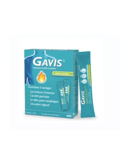 GAVIS SACHET SUSPENSION BUVABLE BOITE 14