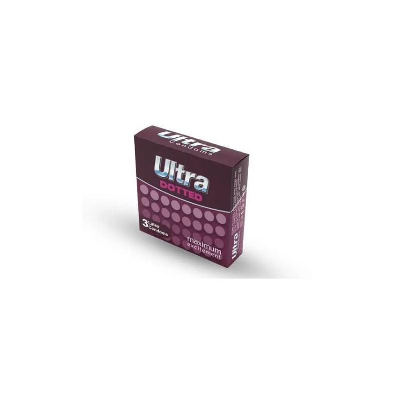 Ultra Condom Dotted 3 pièces