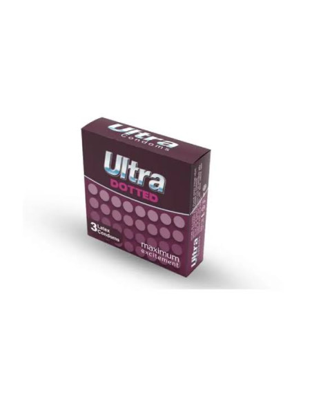 Ultra Condom Dotted 3 pièces