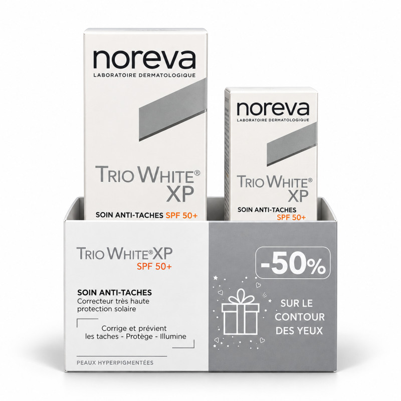 NOREVA COFFRET TRIO WHITE XP SPF50 40ML + creme...