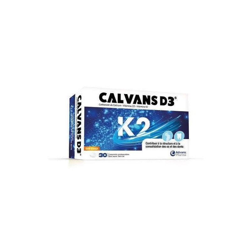 Calvans Vitamine D3 Boîte de 30 - Soutien...