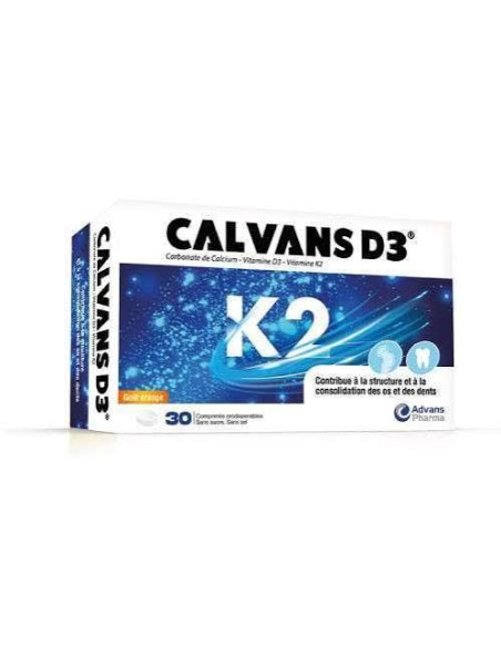 Calvans Vitamine D3 Boîte de 30 - Soutien Immunitaire & Osseux