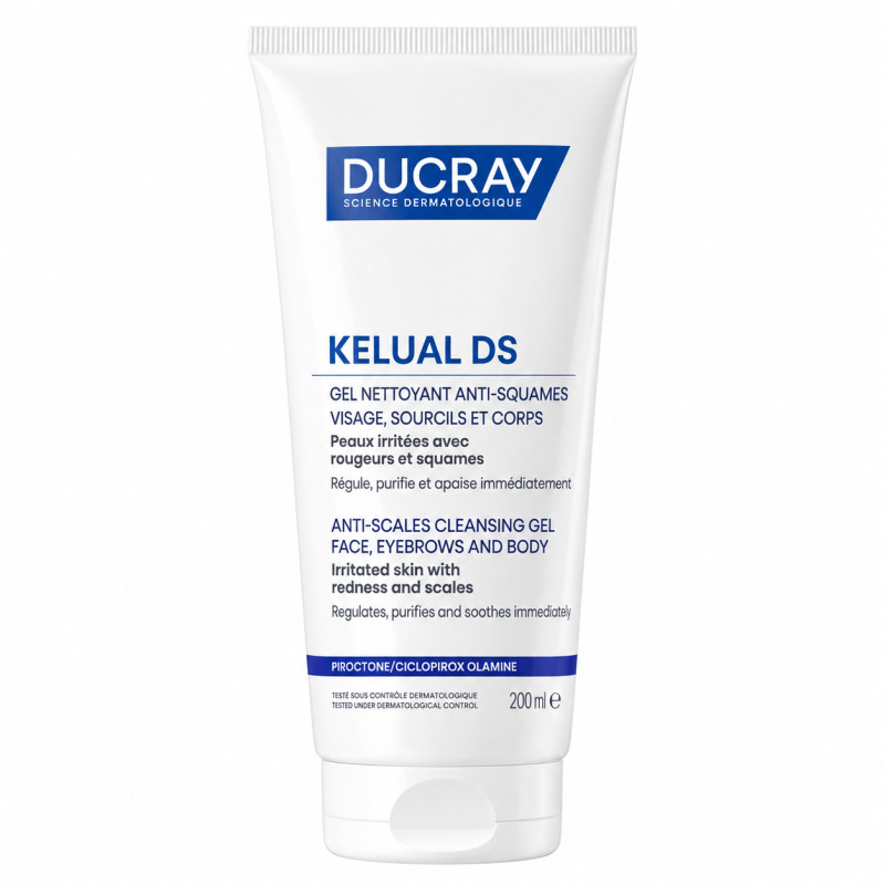 DUCRAY KELUAL DS GEL NETTOYANT ANTI SQUAMES 200 ML