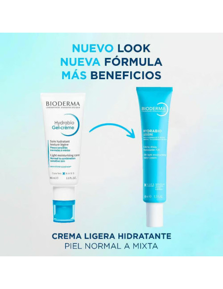 Bioderma Hydrabio Crème d’Eau Hydratante Légère 72H 40ml