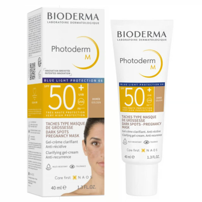 BIODERMA PHOTODERM M GEL CREME TEINTE DOREE SPF50+ 40ML