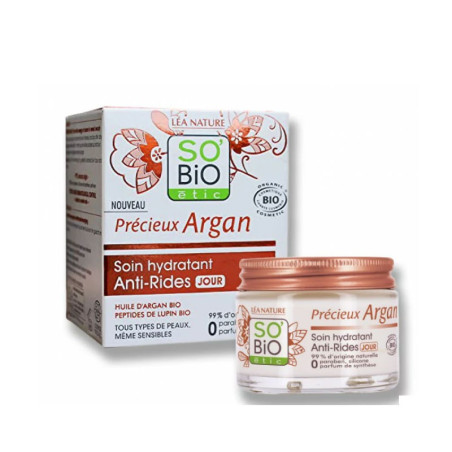 SO BiO Precieux Argan Soin Hydratant Jour 50ML
