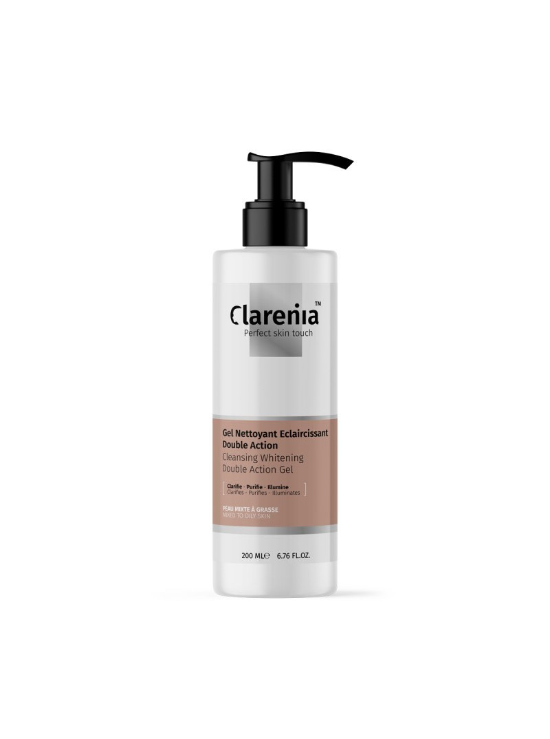 CLARENIA GEL NETTOYANT ECLAIRCISSANT PEAU NORMAL A SECHE 200 ML