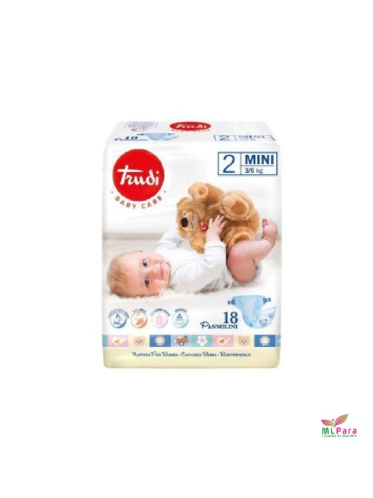 TRUDI baby care couches bébés t.2 / 3-6kg bt/18