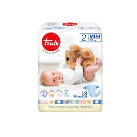 TRUDI baby care couches bébés t.2 / 3-6kg bt/18