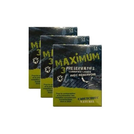 PRESERVATIF MAXIMUM NATUREL VERT B/3