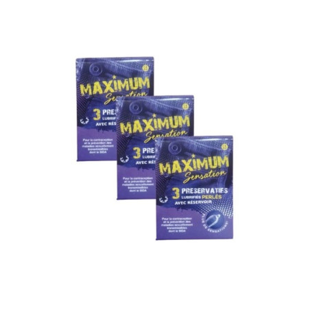 PRESERVATIF MAXIMUM SENSATION B/3