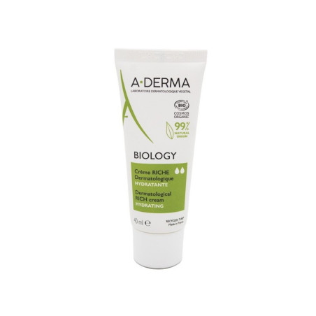 A-DERMA BIOLOGY CREME RICHE HYDRATANTE PEAUX FRAGILES 40ML