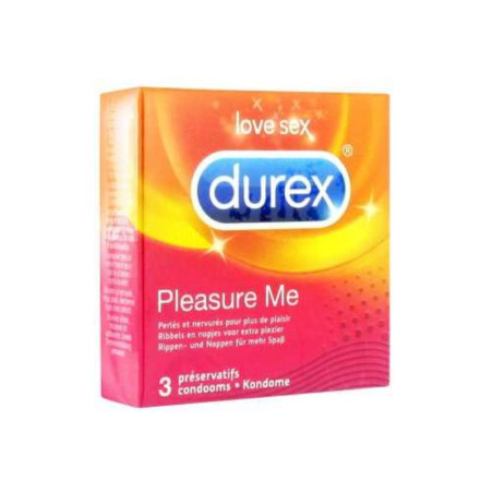 PRESERVATIF  DUREX PLEASURE ME BT/3
