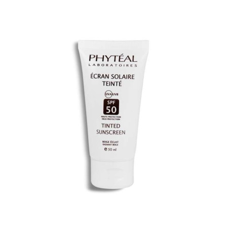 écran solaire haute protection, Phyteal Écran Teinté Beige Éclat SPF50