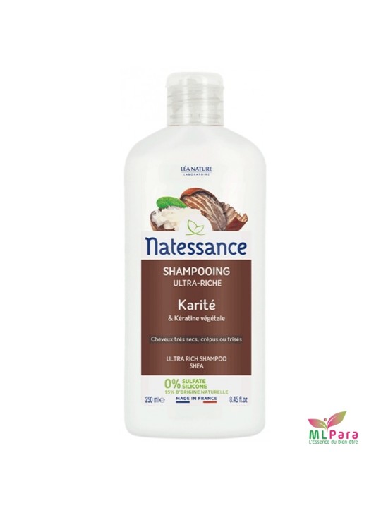NATESSANCE SHAMPOING CREME KARITE 250ML