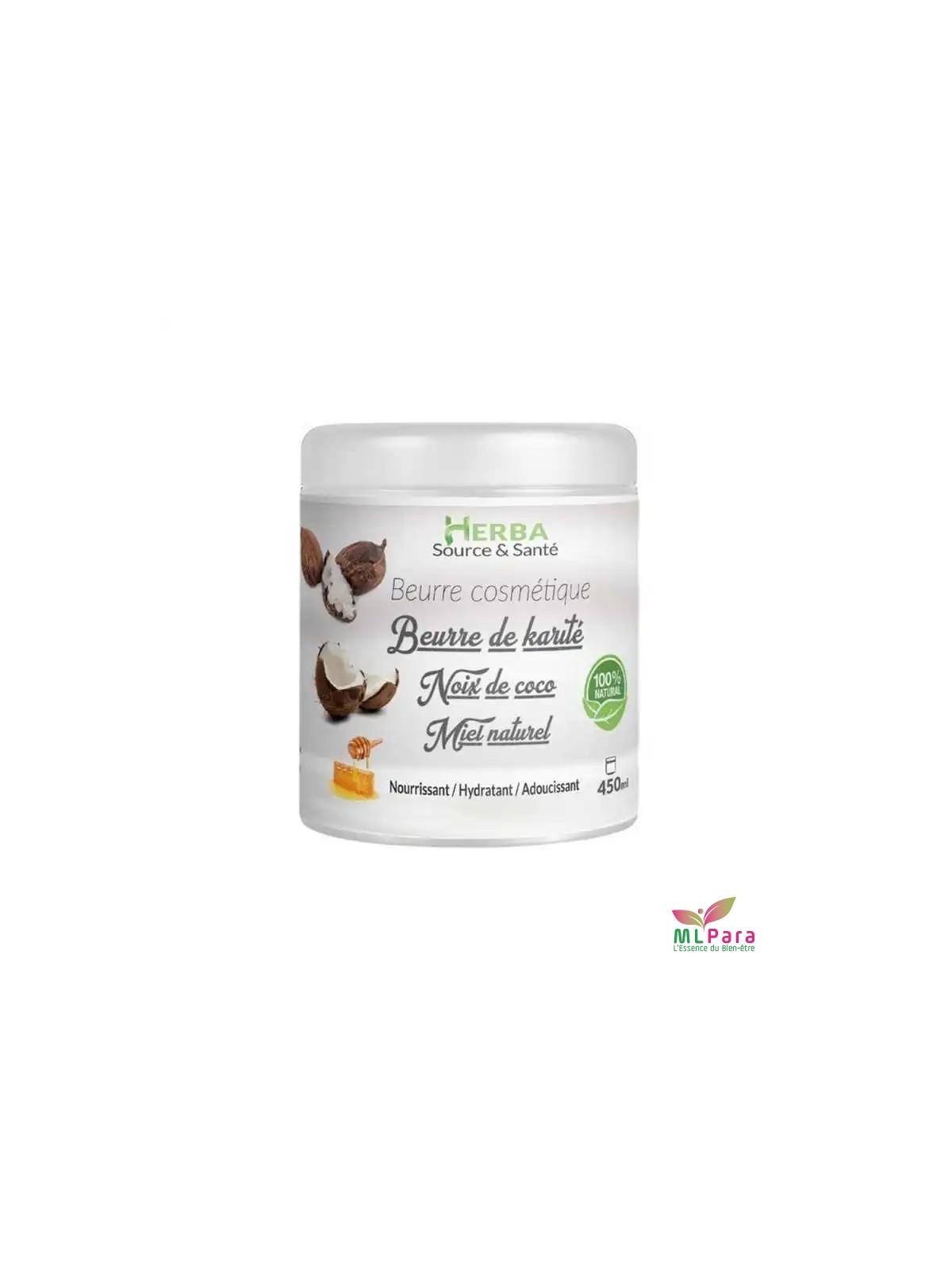 BEURRE DE KARITE & NOIX DE COCO+MIEL 450 ML LHS