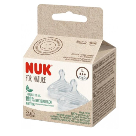 NUK Tétines  NATURE SENSE "L" FOR NATURE 10124027