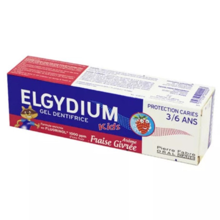 ELGYDIUM DENTIFRICE KIDS FRAISE GIVREE 50ML