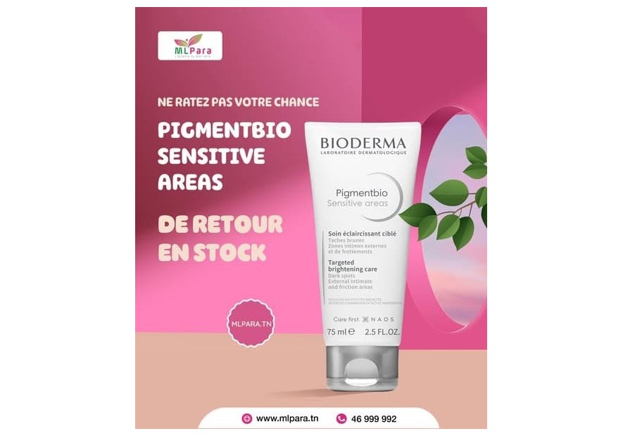 Votre soin préféré Pigmentbio Sensitive Areas de Bioderma est enfin DE RETOUR EN STOCK chez ML Para !
