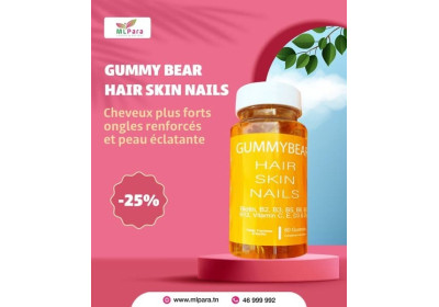 GUMMYBEAR Hair, Skin & Nails : allié gourmand pour cheveux, peau et ongles