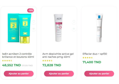 Top 10 des meilleurs soins anti-boutons et points noirs en Tunisie